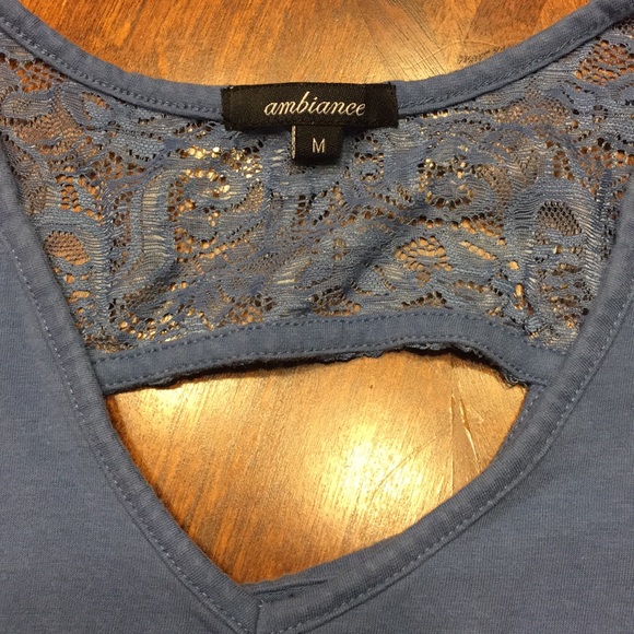 Ambiance Cute Fitted Lace Top Tee - Picture 2 of 6